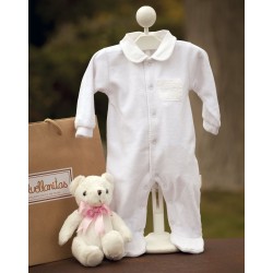 Pijama blanco terciopelo